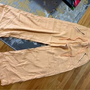 American Eagle Light Orange High-Rise Cargo Pants